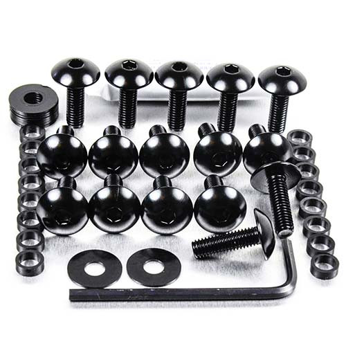 Kit Visserie Carenage en Aluminium GPZ600R 88-96 Noir