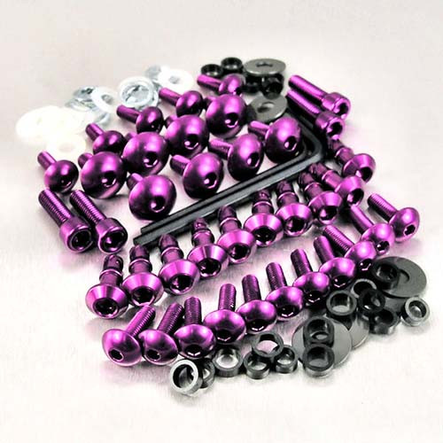 Kit Visserie Carenage en Aluminium RSVR Factory 04+ Vis rapide AK Violet