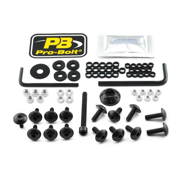 Kit Visserie Carenage en Aluminium GSXR 600-750 11+ Noir
