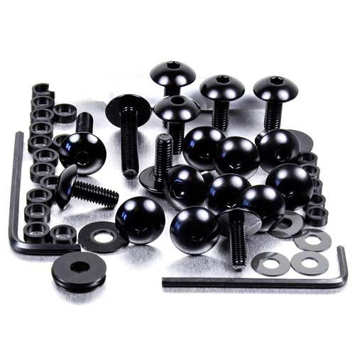 Kit Visserie Carenage en Aluminium GSXR600-750 K8-K9-K10 Noir