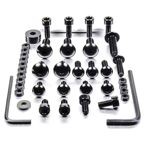 Kit Visserie Carenage en Aluminium T100 - Bonneville 07+ Noir