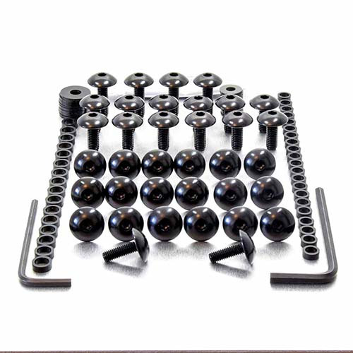 Kit Visserie Carenage en Aluminium YZF1000 R Thunderace 96-03 Noir
