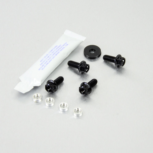Kit Visserie Titane Couvre Chaine Noir