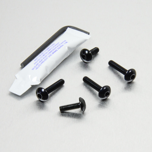 Kit Visserie Fixation Protège Chaine et Garde Boue arrière Aluminium Noir
