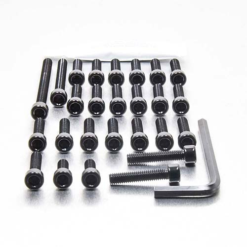 Kit Visserie Moteur Aluminium CBR1000 FM 91-92 Noir