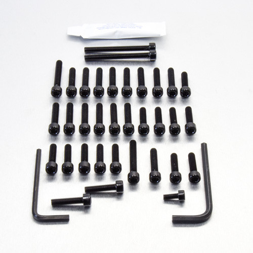Kit Visserie Moteur ZX-6R G1-G2 Ninja 98-99 Noir