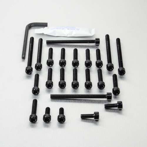 Kit Visserie Moteur Aluminium Aprilia Tuono 125 Noir