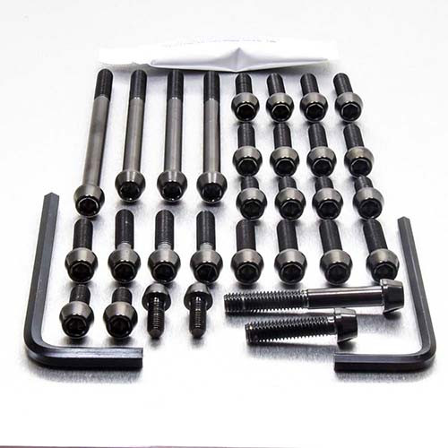 Kit Visserie Moteur Titane Ducati Monster 696 Noir