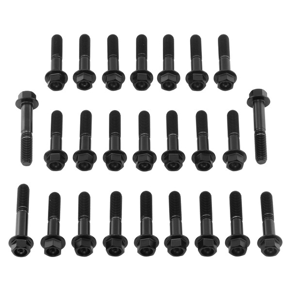 Kit Visserie Moteur Inox Kawasaki Z900RS Hex à  Bride Noir