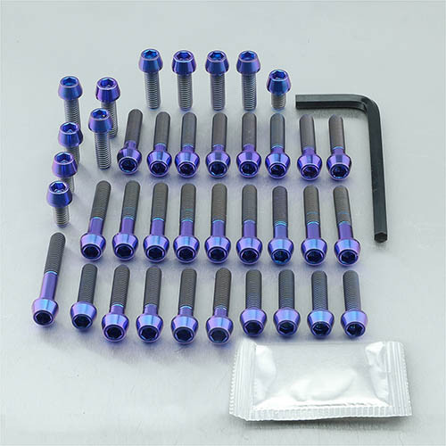 Kit Visserie Moteur Titane Yamaha MT-10 Brume Violette