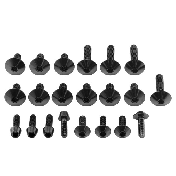 Kit Visserie Carenage en Inox Kit Kawasaki Z750 07+ Noir
