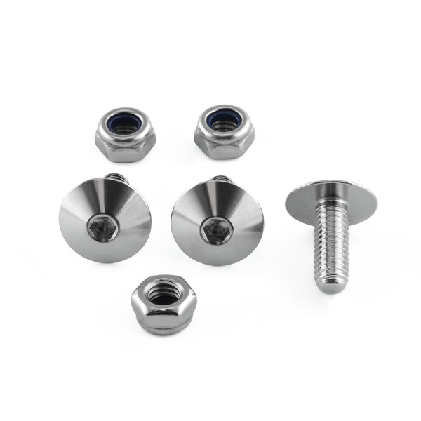 Kit vis plaque immatriculation en Inox 10