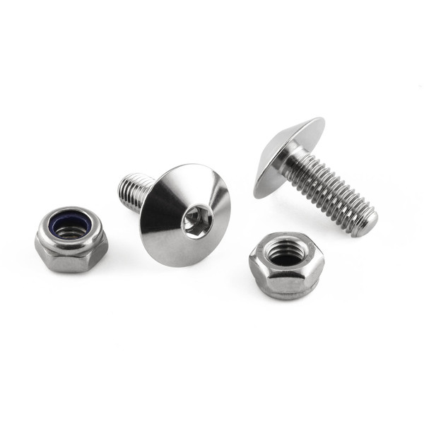 Kit vis plaque immatriculation en Inox 20