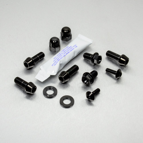 Kit Visserie Fixation Phare Acier Inoxydable Noir