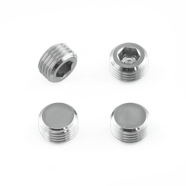 Vis de plaquette de frein en Inox M10x(1.00mm) sans tête Paquet x4