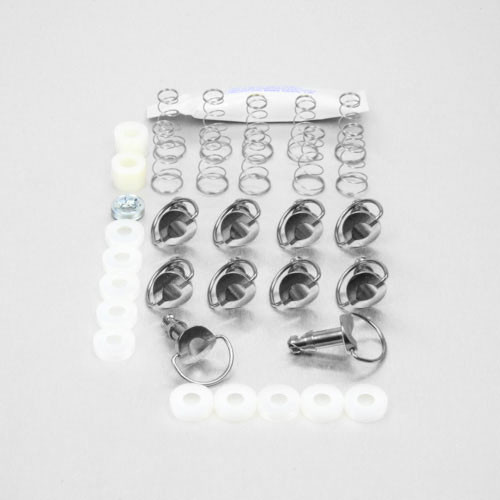 Attache rapide en Inox D-Ring 19mm Paquet x 10