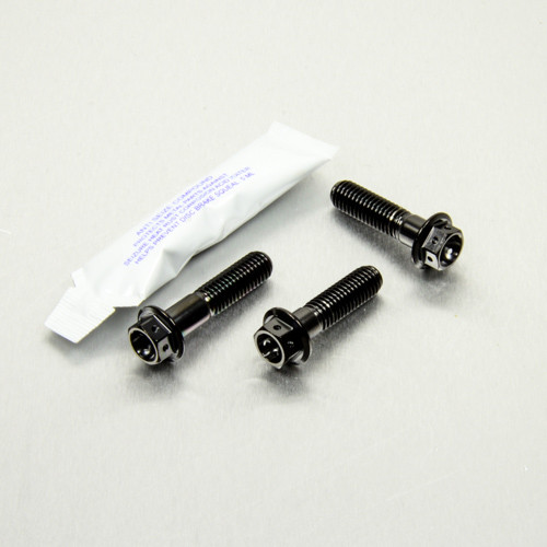 Kit vis repose pieds Avant en Inox Poli Race Spec Noir
