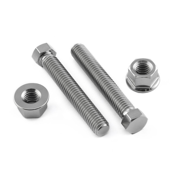 Vis & ecrou ajusteur Essieu en Titane M8x(1.25mm)x50mm
