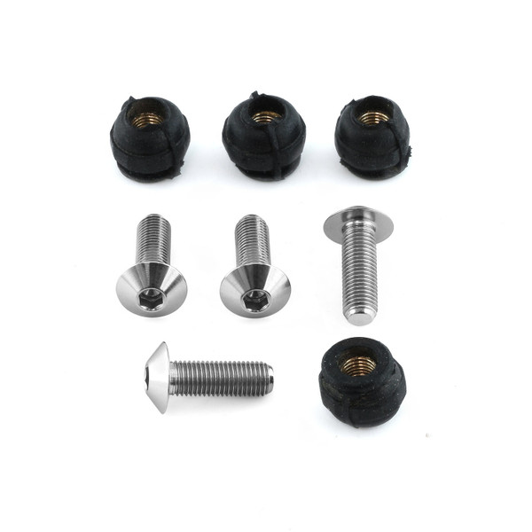 Kit Visserie Bulle en Titane/Carenage Ducati/Cagiva 4 Vis