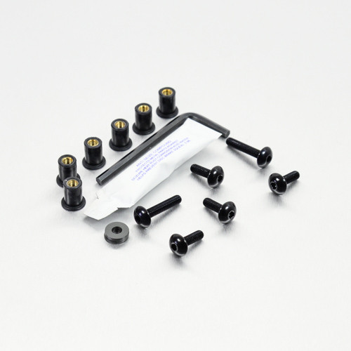 Kit Visserie Bulle Aluminium Suzuki GSXR600/750 K6-K7 Noir