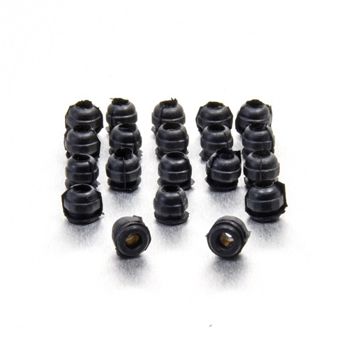 Ecrou en caoutchouc avec insert en laiton M4 x (0.5mm) Paquet x20