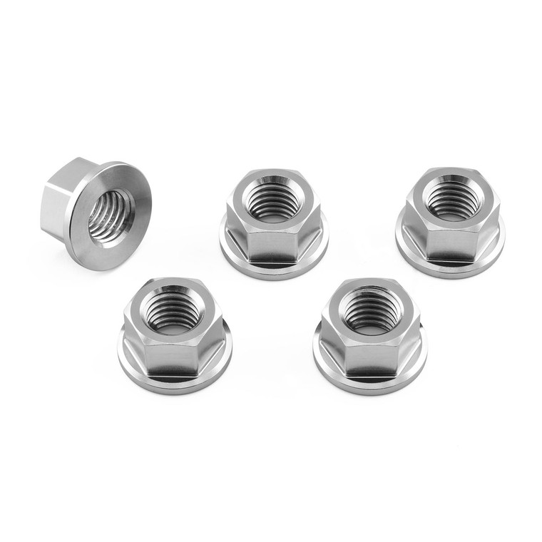 Ecrou de couronne en Titane M12 x (1.25mm) Pack x 5