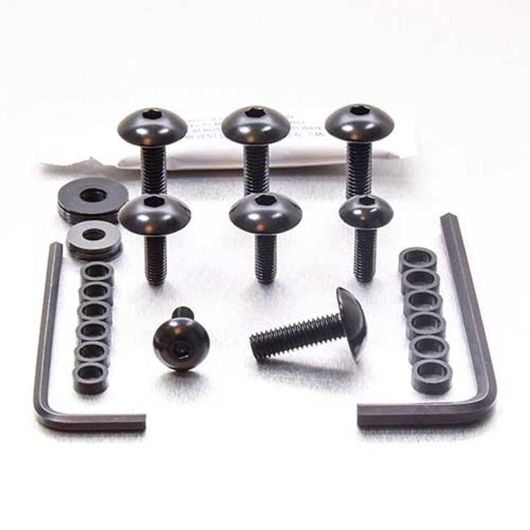 Kit Visserie Carenage en Aluminium Aprilia Shiver 750 .07+ Noir
