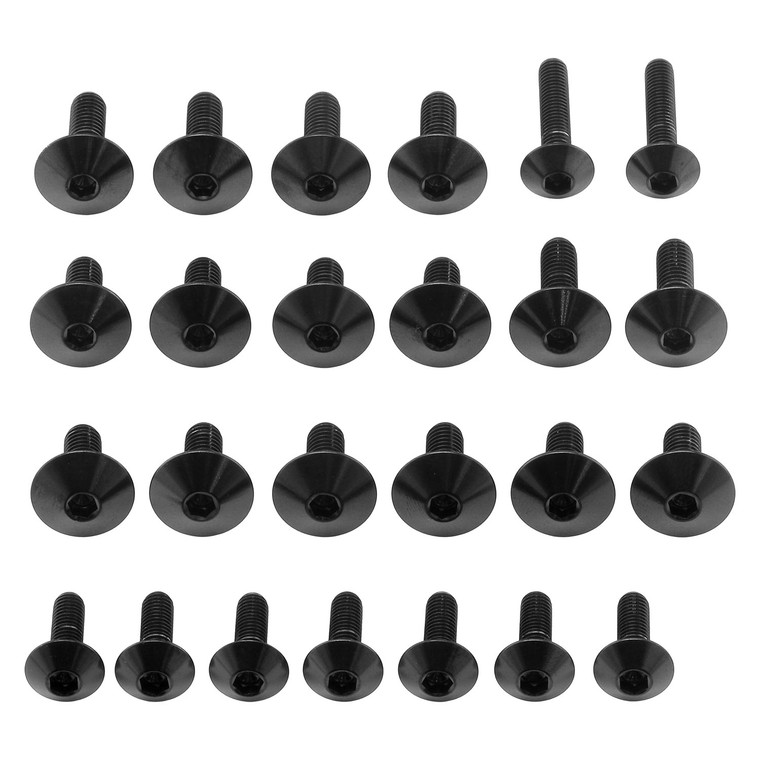 Kit Visserie Carenage en Titane CBR600RR 09-10 Noir