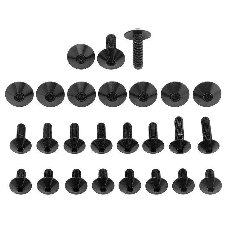 Kit Visserie Carenage en Inox Kawasaki Z1000 Noir