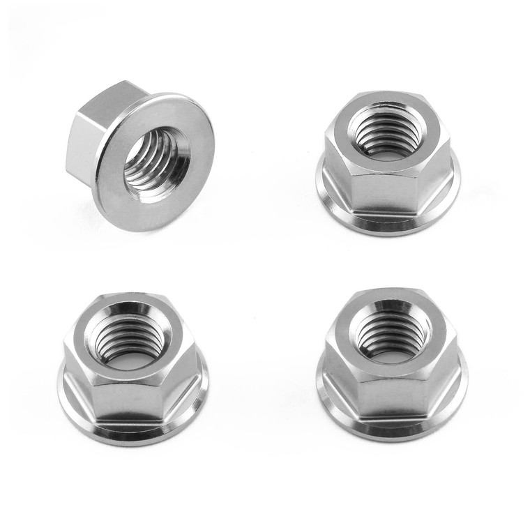 Kit Ecrou de Couronne Acier Inoxydable M8 x 1.25mm Pack x 4
