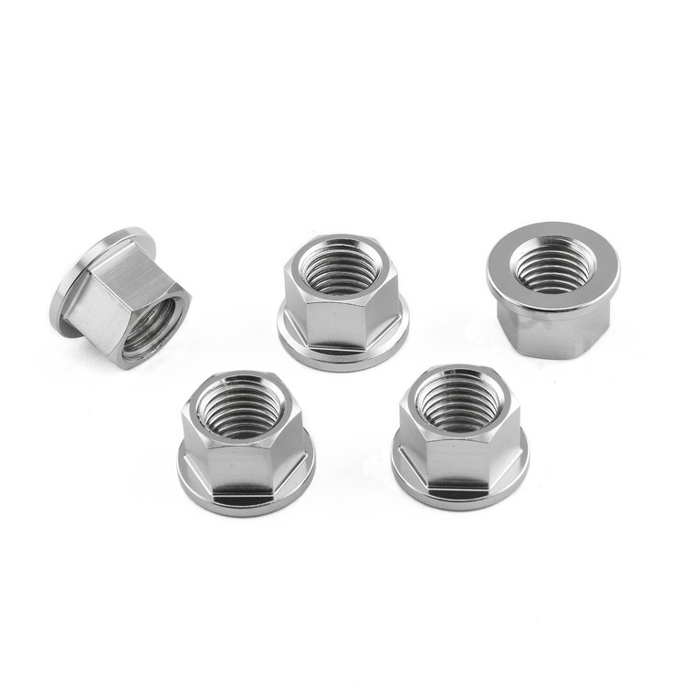 Ecrou de couronne en Inox M12 x (1.50mm) Paquet x 5