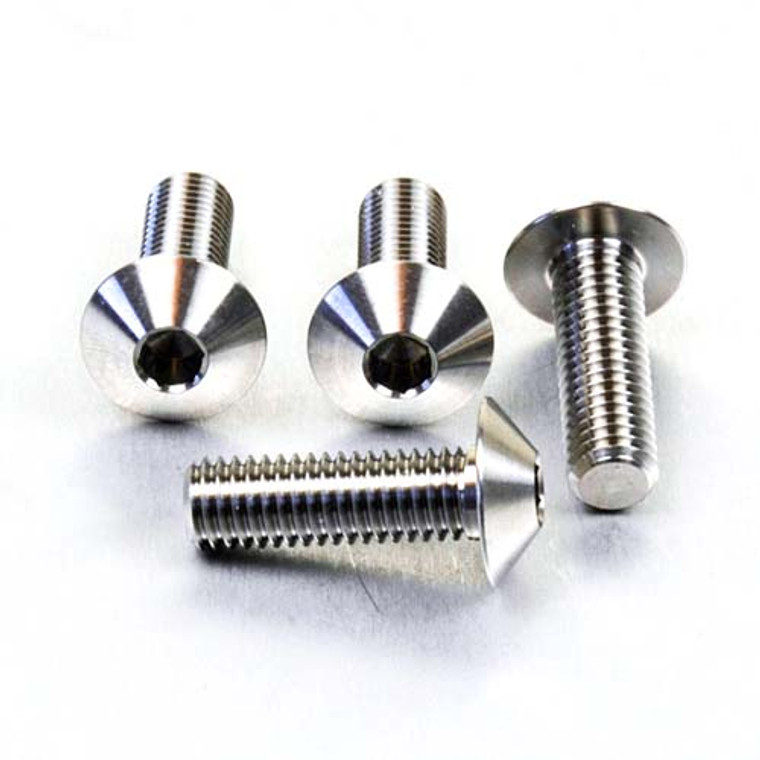 Kit vis repose pieds Avant en Inox Poli
