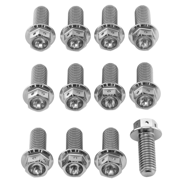 Vis disque de frein en Titane M8x(1.25mm)x20mm Race Spec Paquet x12