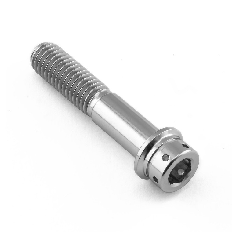 Kit visserie fixation bas de fourche en Titane Tête Cylindrique Perforée À Bride