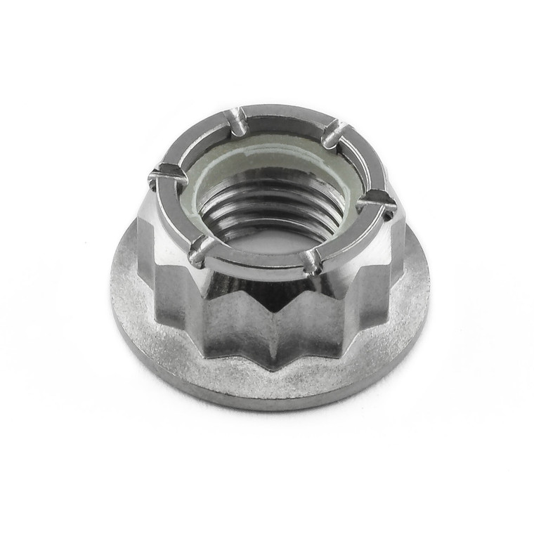 Ecrou Nylstop à  Bride en Titane Bi-Hex M10 x (1.25mm)