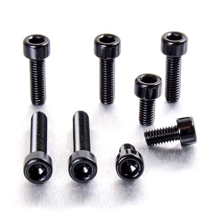 Kit vis trappe de reservoir en Aluminium FZR400/600 Noir