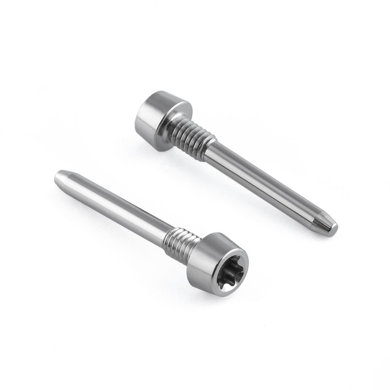 Goupille de fixation des plaquettes de frein de cycle en titane M4x (0,70 mm) x 26 mm tête conique T25 - paire - Série Magura 