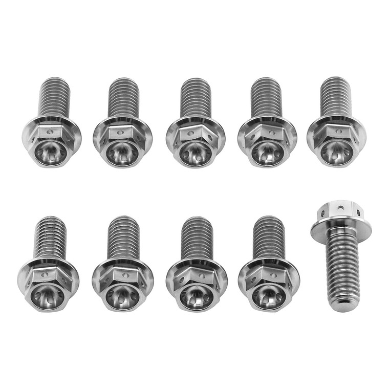 Vis disque de frein en Titane M8x(1.25mm)x20mm Race Spec Paquet x10