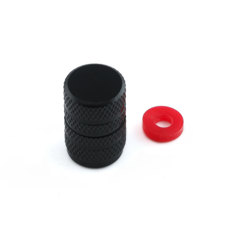 Bouchon de valve en Aluminium unitaire Noir