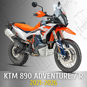 Kit de fixation moto KTM 890 Adventure / R 2021-2026