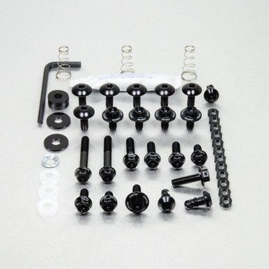 Kit Boulons Carénage Moto Complet Argent - Compatible Yamaha YZ250F YZ450F