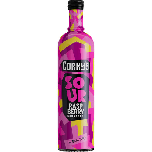 Corkys Schnapps Sour Raspberry 15%