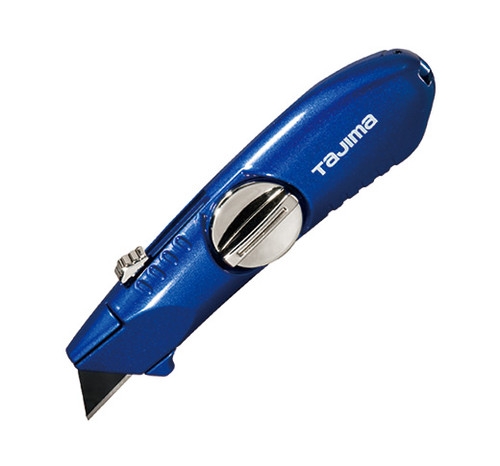 Tajima VR102 Blue Retractable Premium Utility Knife with 3 V-REX Blades