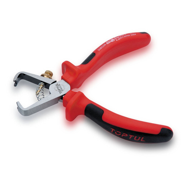 Toptul DGBD2106 VDE Insulated Wire Stripping Pliers 6"