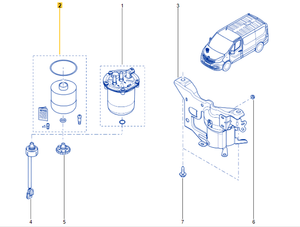 Renault 164033036R Fuel Filter Cartridge
