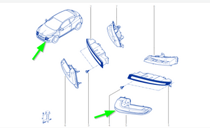 Renault 266051268R LAMP LH