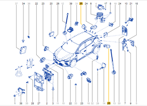 Genuine Renault 284425707R SEN PARKING AID