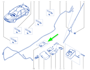 Genuine Renault 285976600R KEY CARD PAIR