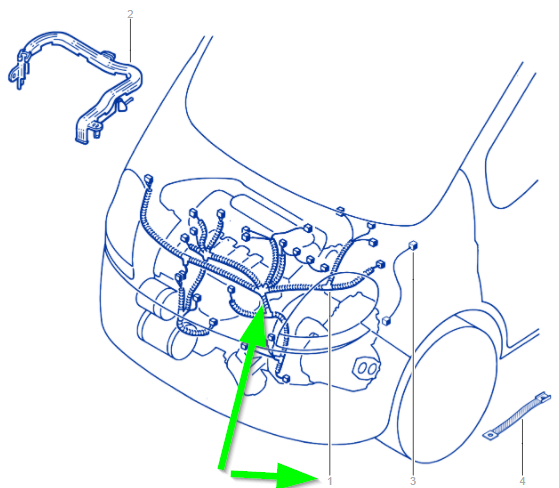 Genuine Renault 7701067284 LOOM ENGINE