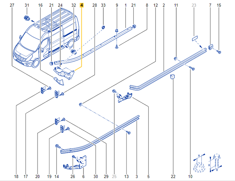 Genuine Renault 777950673R ARM UPR SLIDING D